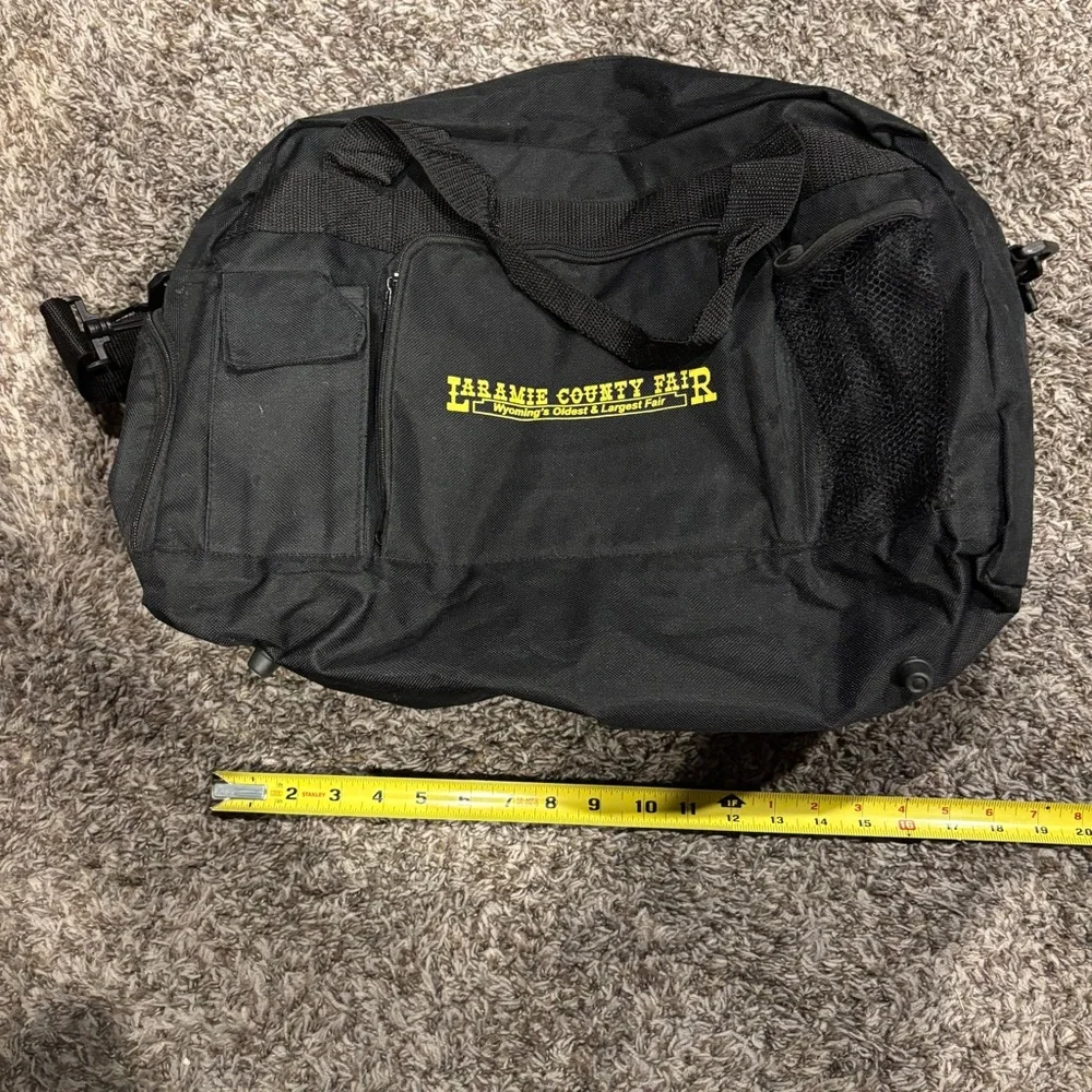 Black multi Pocket Duffle Bag